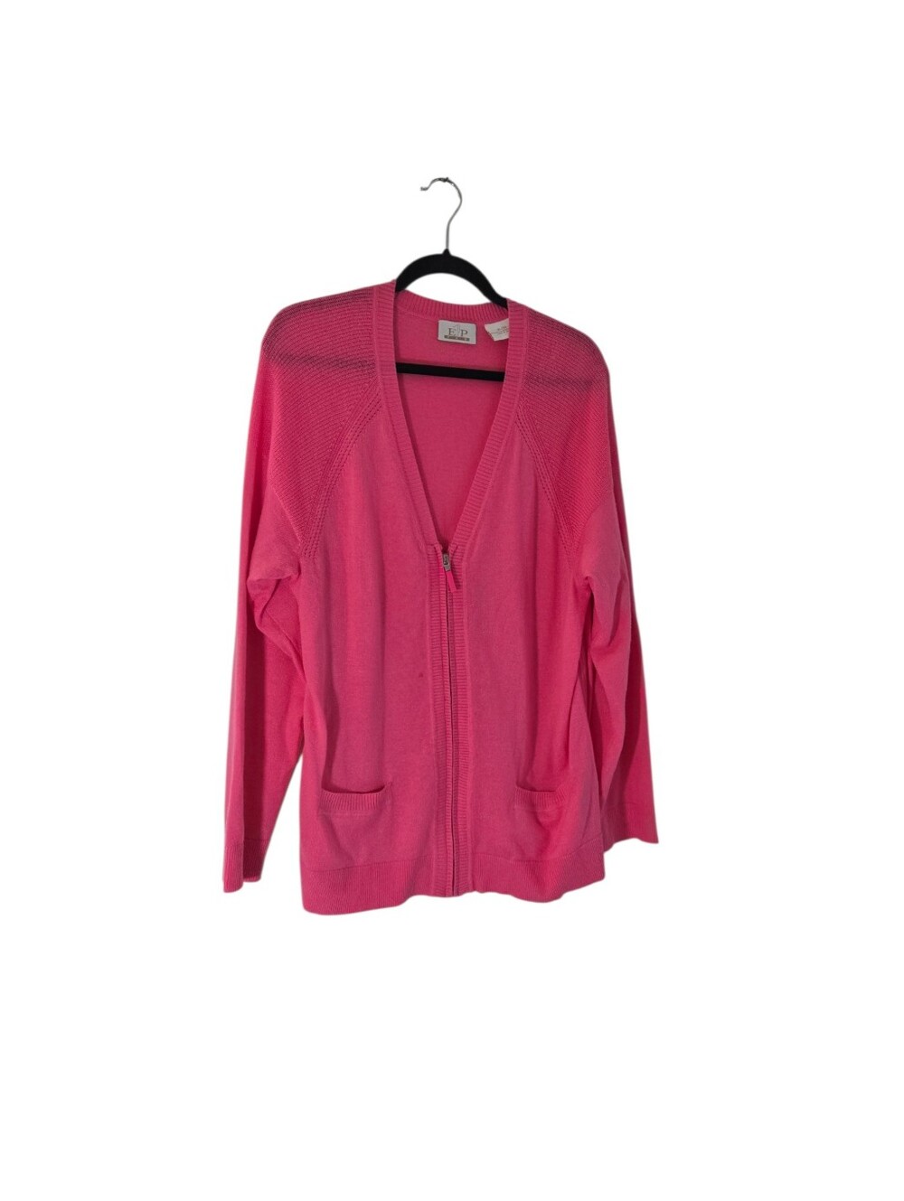 EP Pro Bright Pink Zip-Front Women’s Cardigan Sweater